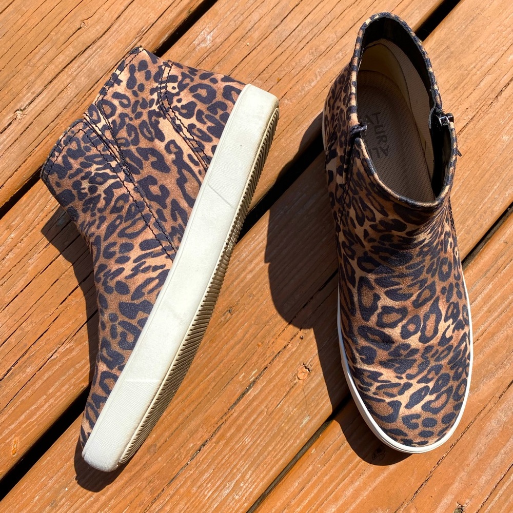 Naturalizer Leopard High Ankle Sneaker